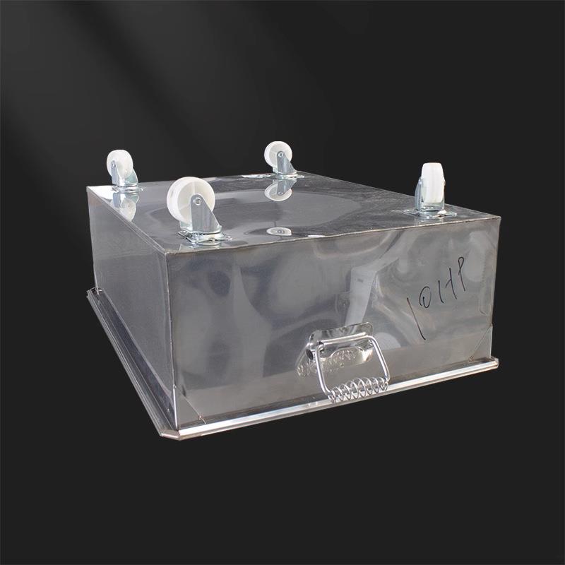 不锈粉碎机接料盒5抽/0/1OVA钢5/20匹破碎机配件接角料屉式1料斗