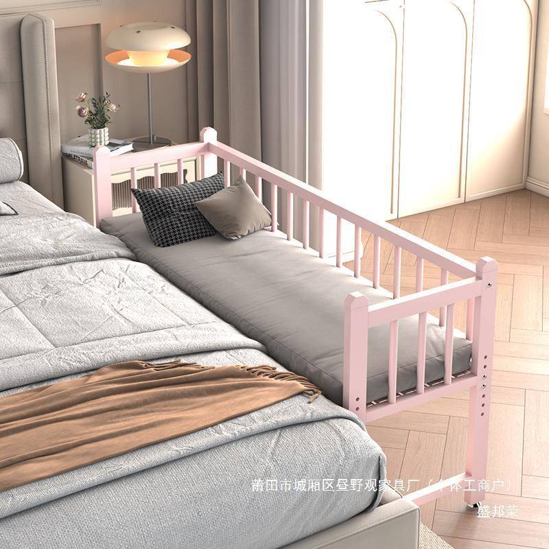 家婴儿接加高床厂铁艺宝宝儿童拼小床接可升降WTZ衔延边厂家护栏