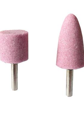 砂0轮磨头打磨内磨锥形直磨6mm圆机柱磨UPS电红色沙轮带柄12/16/2