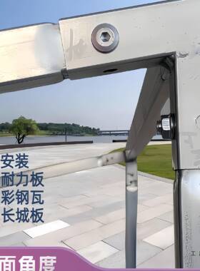 方管雨棚户外储物舍间工具房UKB外保温棚鸽简易组装可拆支卸钢室