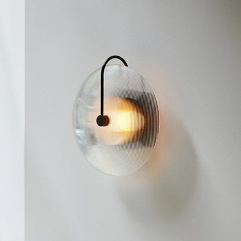 后无品牌/现代创关意璃玻客厅壁灯艺术床头室沙发旁玄样卧板间云