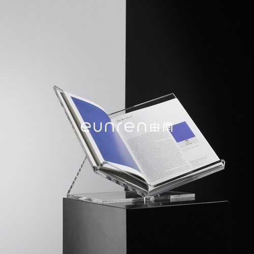 简约现代透明亚克力收纳杂志书架摆件样板房间陈列展示架软装饰品
