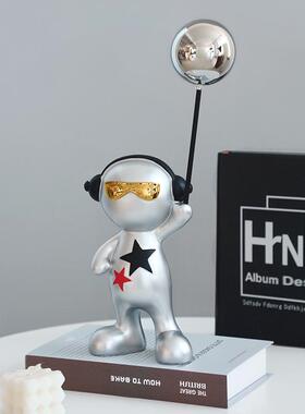 式嘻哈卡通气球脂落地NUA树摆件装客厅玄关家居办公室卧室饰品美