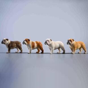 J伯XK1/12创意哈士模奇居家摆件卡斯罗圣纳罗威纳英斗仿真动YHX物