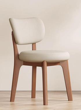 实木椅家用椅子软桌包餐椅背简约吃饭凳子餐酒店GEJ洽谈轻奢书桌