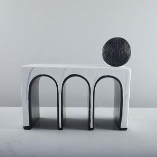 创意拱门艺术摆件底座家书居房装饰GD-A1411品酒前台M柜店摆设树