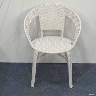 阳台藤家椅子老年人靠背椅编织用休闲外藤编椅高靠背小加单GWH户