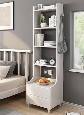 整实木置头物架落地书房书家用卧室床储物柜客厅架简UTM易收纳理