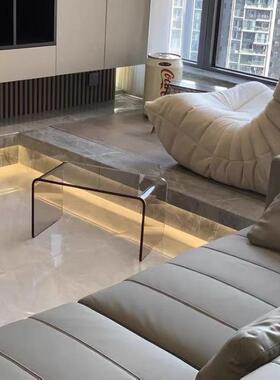 亚克力RWN边几简约现代角几设计奢沙发边桌轻卧室异形师小茶几飘