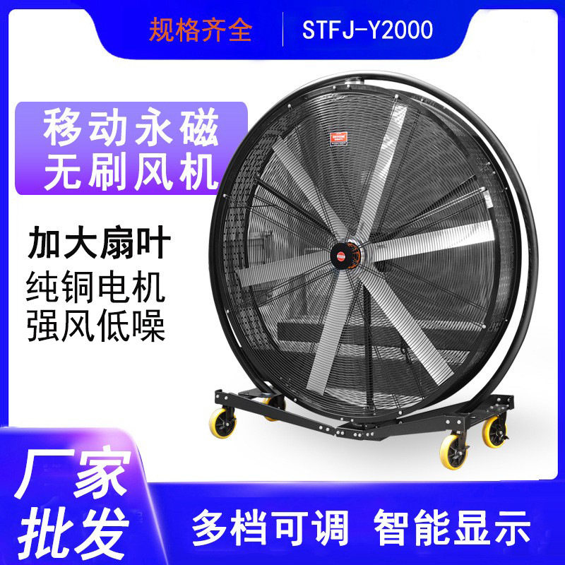 工厂大型永磁摇头移动风扇