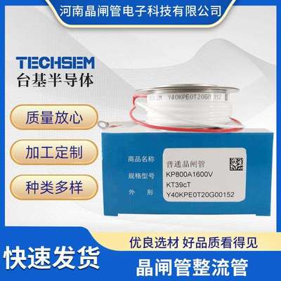 TECHSEM台基可控硅Y50KKE1000A1600V1800V2200V中频炉快速晶闸管