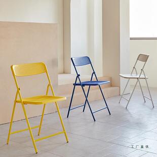 托帕瑞椅子室内户外可折叠收纳椅小户型简约餐桌椅洞洞椅休闲餐椅