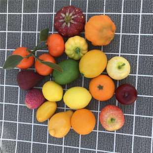 五代同堂果 仿真迷你水果模型 万圣节小南瓜 新年福桶配件黄金果