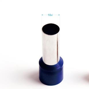 进口替代10平方管形欧式端子电线压接绝缘端头冷压接线端子一字型