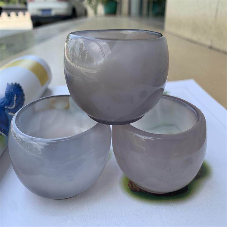 拿货天然玛瑙玉髓茶杯鼓杯主人杯玛瑙茶具日常使用品直批