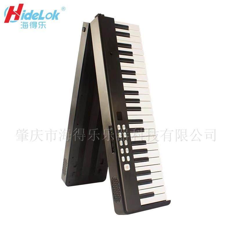 新款88键折叠电钢琴弹奏电子琴包装体积小携带方便送手挽袋+琴谱