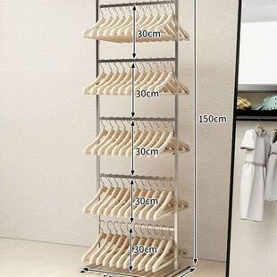 服装店铺收纳整理神器放衣架的架子裤夹衣架通用童装男女衣撑架子