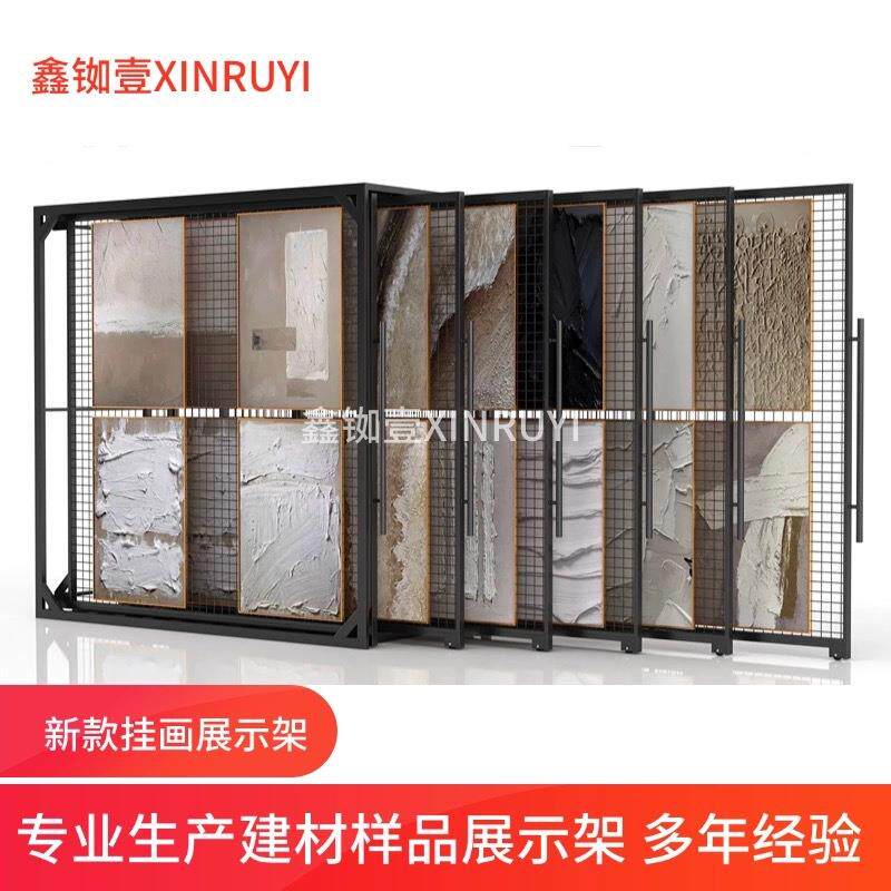 相框样品展架挂画展示架油画展架商品画架子艺术照抽拉样品架