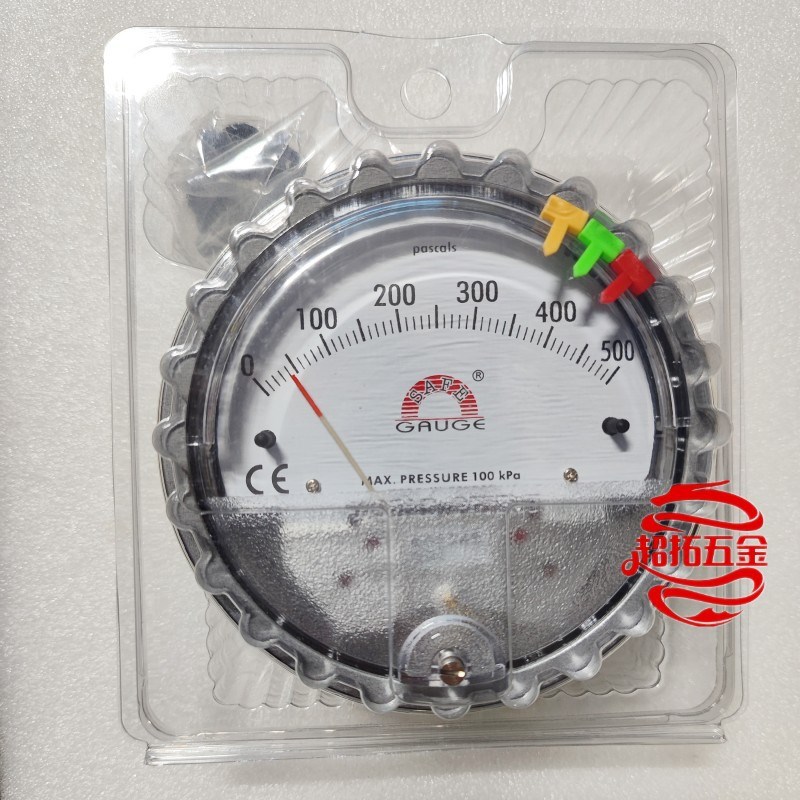 台湾华记SAFE GAUGE微差压表J-5000 气体压差计 精密负压表