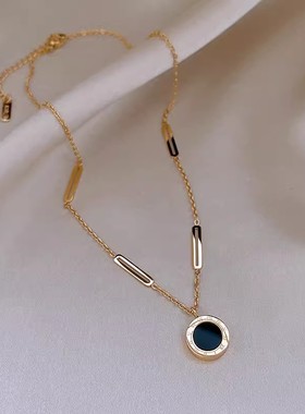 双面钛钢女款毛衣链2026新款