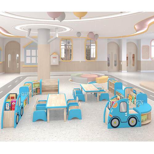 幼蒙收儿园托育具区角柜桌椅儿童实木软包玩具柜XPY双层纳柜氏教