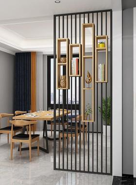 现代简约厅镂空隔断装饰原木户玄关wyy25091置入物客架屏风艺创意