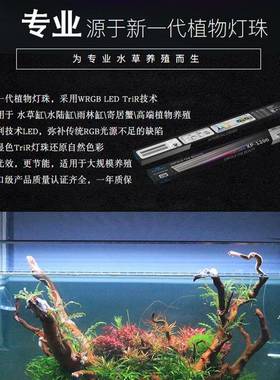 尼奥水草灯XP全光谱造族WRGB专缸业草灯LED水鱼缸爆藻IBE景照明灯