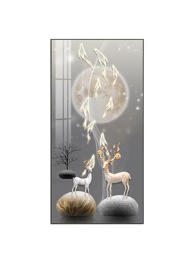 GU壁LAGOS九鱼图QY005QY入户玄关装画现饰代轻奢走廊过道画高档挂