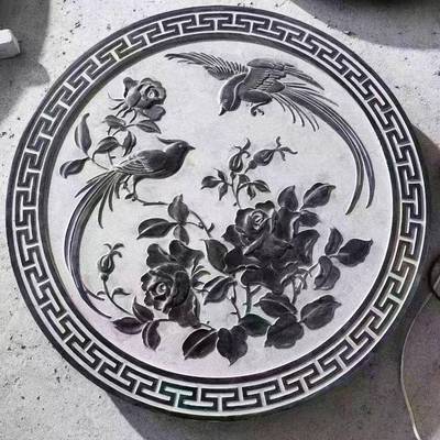 石雕石雕浮雕地雕浮雕天然青石石别雕墅自建中式院入户门庭装饰房