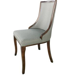 酒店家现具椅子简化约实木餐椅宴会椅饭矮弯背椅店软椅包赌场椅