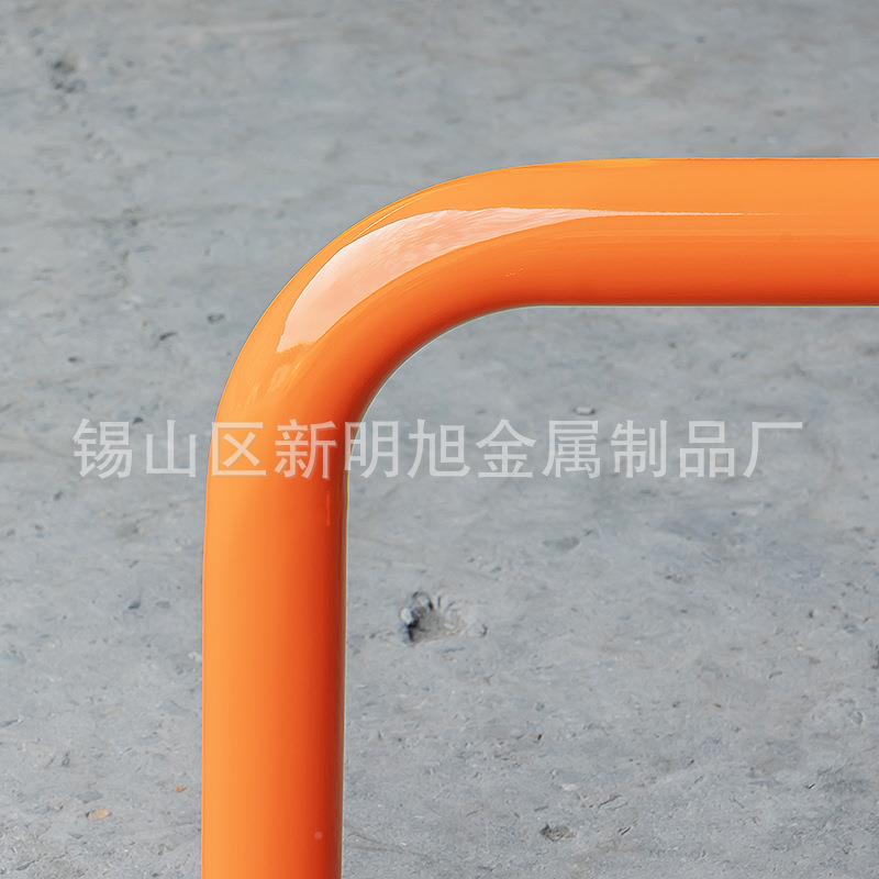 u型防撞栏重型仓储货架角防撞护栏叉护车保护车配轮钢管挡车器货