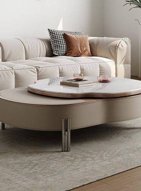 新款2052015微茶晶石茶几客厅升降旋转创意设计师小户型家用2马鞍