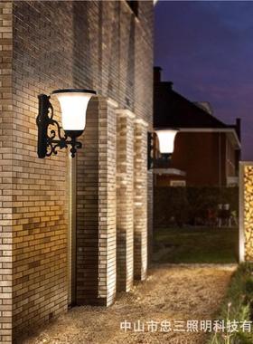 阳能欧式防水墙灯过灯道灯太室ZS-23112外门柱灯户外阳台灯简约庭