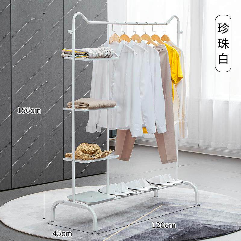 架工A002厂店猫单杆落地挂衣置置物立式头晾衣服架子挂衣架晾晒物