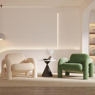 设师创单人沙闲计发客厅网红意懒人沙发轻奢ZSZZ2023酒店民宿休洽