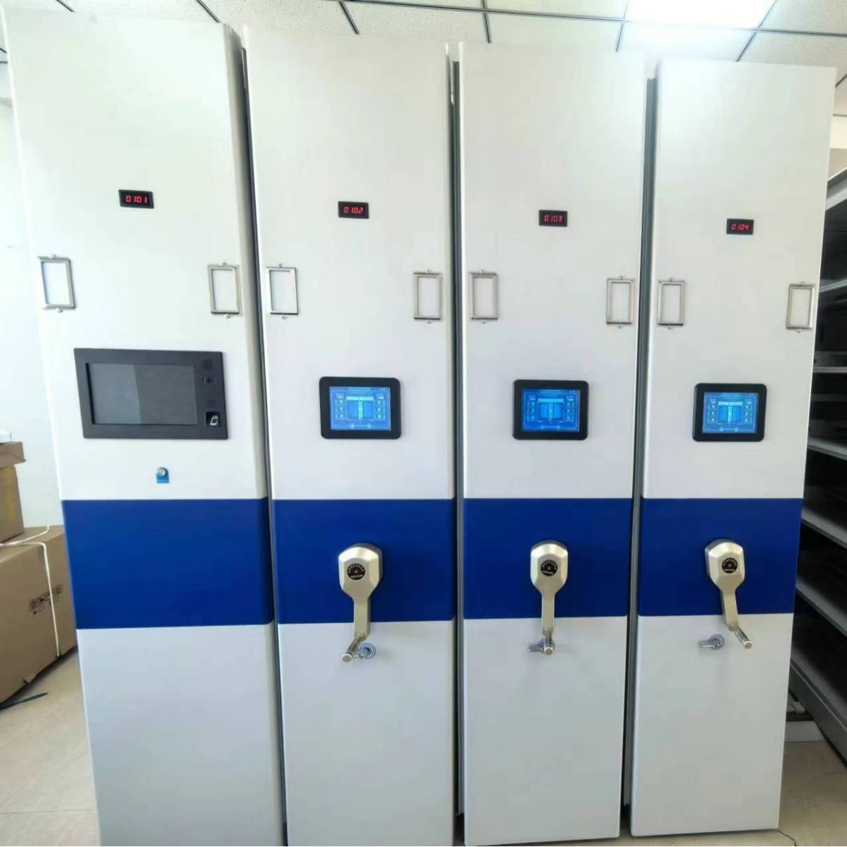 集柜档案密室900*560*密集架智能手摇式电档案架手动移动轨道档案