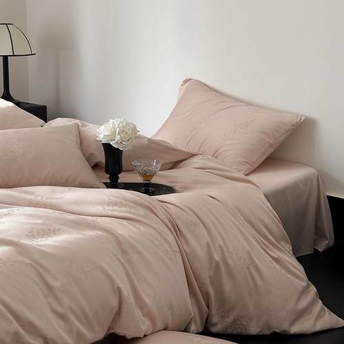 新款春花秋天丝棉四件套纯兰精轻款奢提四件套123被套床单床笠床