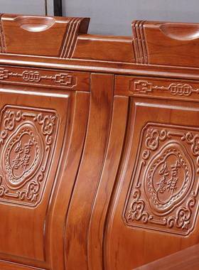 实木沙发组合厅村客小户型经济型木质新现代农中式全AWH实木沙发