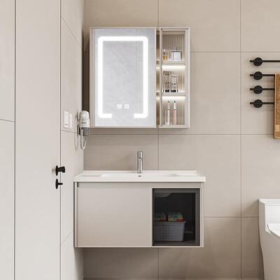 源浴室空柜组镜头柜陶瓷一体盆合小59682户型太铝PVC防潮板智能柜