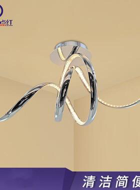 异形水晶灯创E后现代水晶卧434室C无灯极调光意个性吊灯