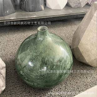 大理大石883灯品具底座材餐石台灯饰工艺摆件家具配件理石灯具底