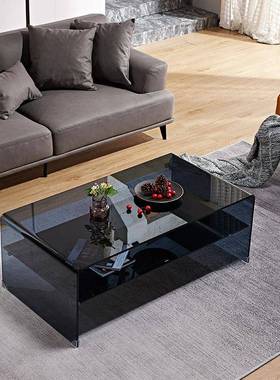 长方形KZV茶桌玻小璃储客厅沙发代茶几组合电视柜简约现桌户型物