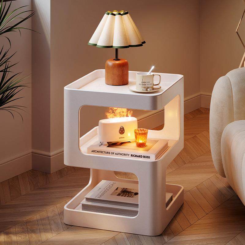 奶油风边几创意小茶几沙发边柜置物架卧室角几现代简约铁艺床头柜,工业油品/胶粘/化学/实验室用品,其他实验室设备,淘宝优惠券,粉丝福利购,淘宝优惠卷