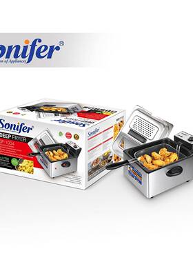 Sonifer家用不锈钢油炸锅大容量6LSF-1004
