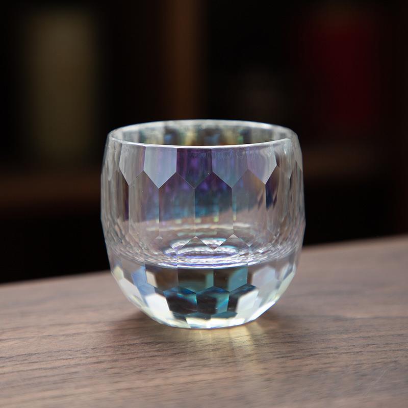 德化陶瓷【茶杯】炫彩主人杯60ml/加厚/耐热玻璃/品茗/个人专用