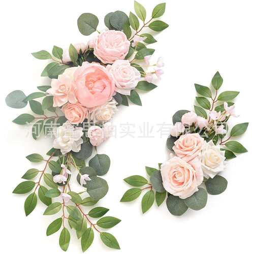 亚马逊跨境吊牌花仿真花拱门花迎宾花人造花装饰婚礼手工工厂供货