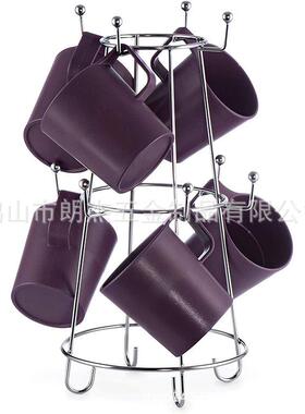 热销不锈钢马克杯架咖啡酒吧咖啡杯架Coffee Mug Holder工厂直销