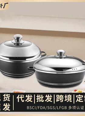 专用烹饪不粘锅外贸汤锅十件套pots锅具套装厨房炖锅10pcs