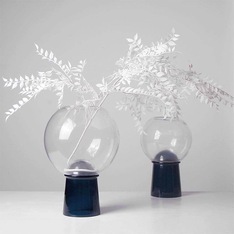 现代简约彩色玻璃花器透明花瓶客厅电视柜样板房茶几桌面软装饰品,纺织面料/辅料/配套,纺织机械配件,淘宝优惠券,粉丝福利购,淘宝优惠卷