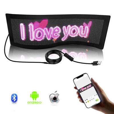 P48128高亮全彩高清LED车载柔性显示屏